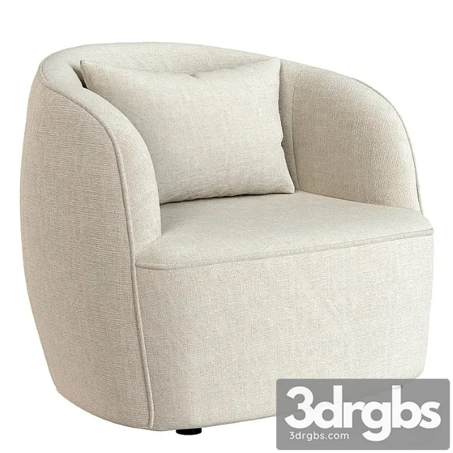 Poltrona boucle elodie armchair