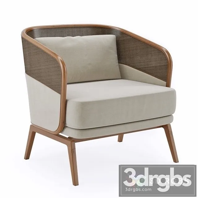 Poltrona Capitu Armchair 3D Model Download