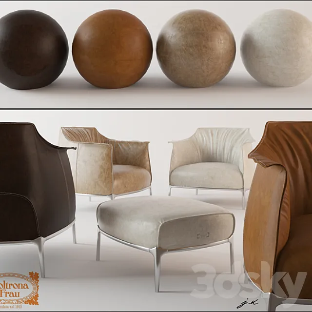 Poltrona Frau _ Archibald 3DModel Poltrona Frau _ Archibald 3DModel