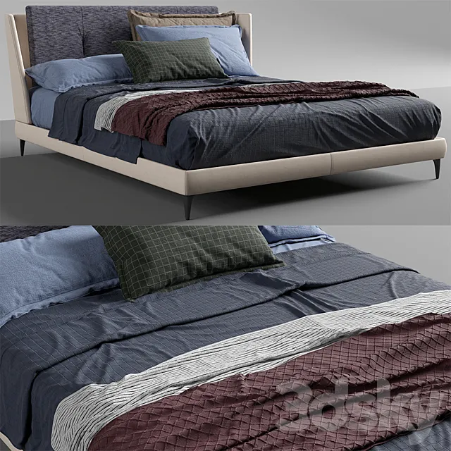 poltrona frau _ bretagne bed 3DModel poltrona frau _ bretagne bed 3DModel
