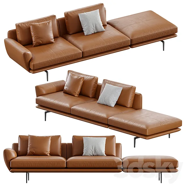Poltrona Frau _ Get Back Sofa XS 3DModel