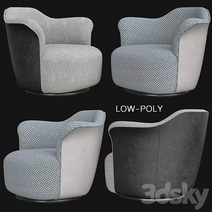 Poltrona Frau AIDA 3D Model