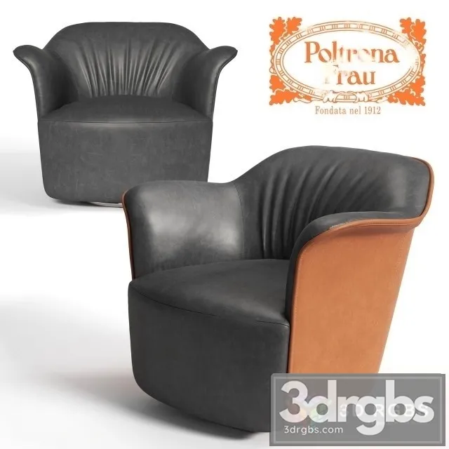 Poltrona Frau Aida Armchair 3D Model Download