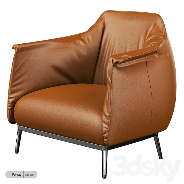 POLTRONA FRAU ARCHIBALD ARMCHAIR 3D Model