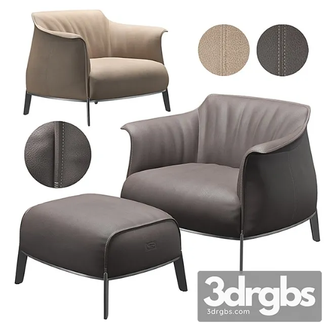 Poltrona frau – archibald gran comfort 3D Model Download