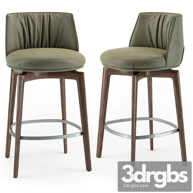 Poltrona frau archibald wood stool Poltrona frau archibald wood stool