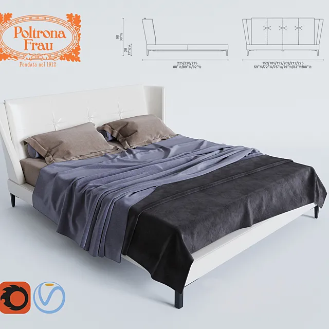 Poltrona Frau – BRETAGNE 3D Model