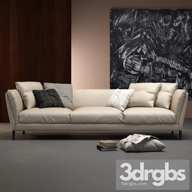 Poltrona Frau Bretagne Sofa 01 3D Model Download Poltrona Frau Bretagne Sofa 01 3D Model Download