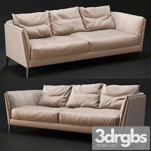Poltrona frau bretagne sofa 2 3D Model Download Poltrona frau bretagne sofa 2 3D Model Download