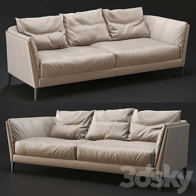 Poltrona Frau Bretagne Sofa 3D Model
