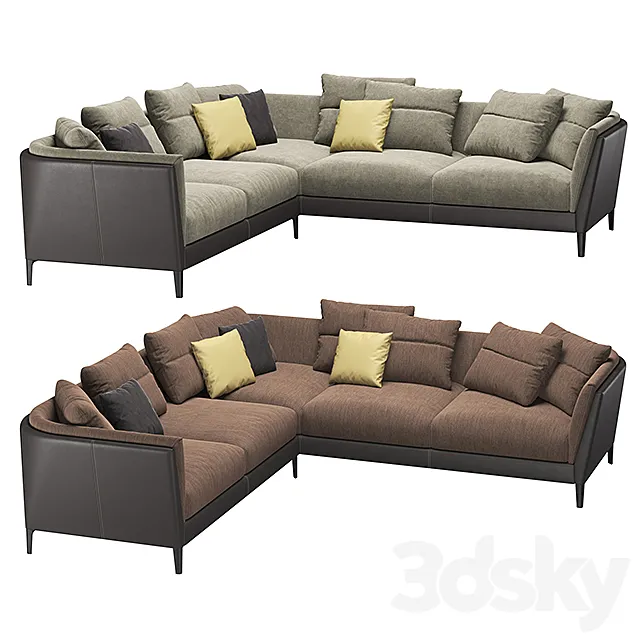 Poltrona Frau – Bretagne Sofas 1 3DModel
