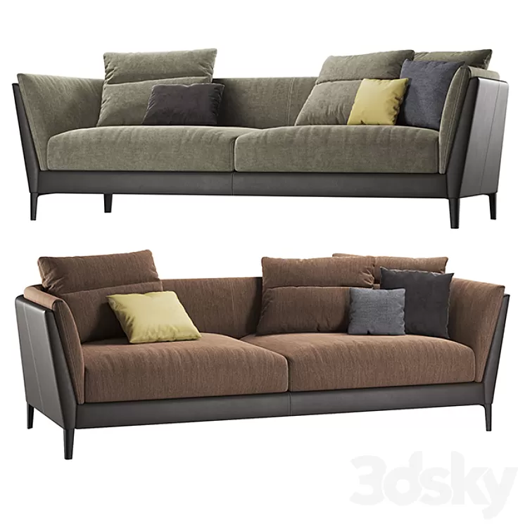 Poltrona Frau – Bretagne Sofas 2 3D Model