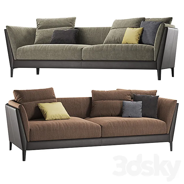 Poltrona Frau – Bretagne Sofas 2 3DModel