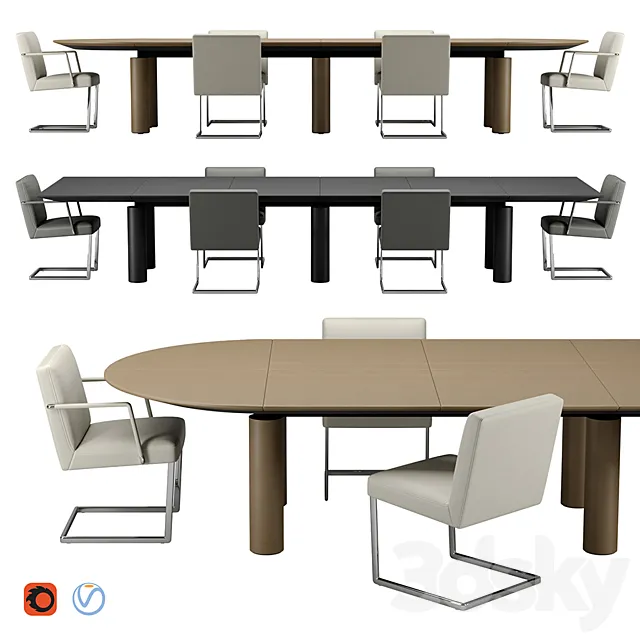 Poltrona Frau – CEO Cube Meeting 3DModel