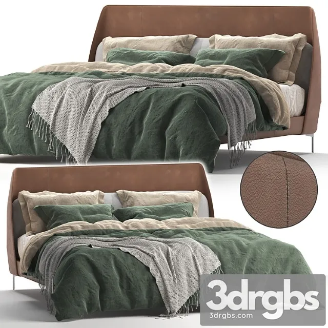 Poltrona frau coupé bed 2 3D Model Download Poltrona frau coupé bed 2 3D Model Download