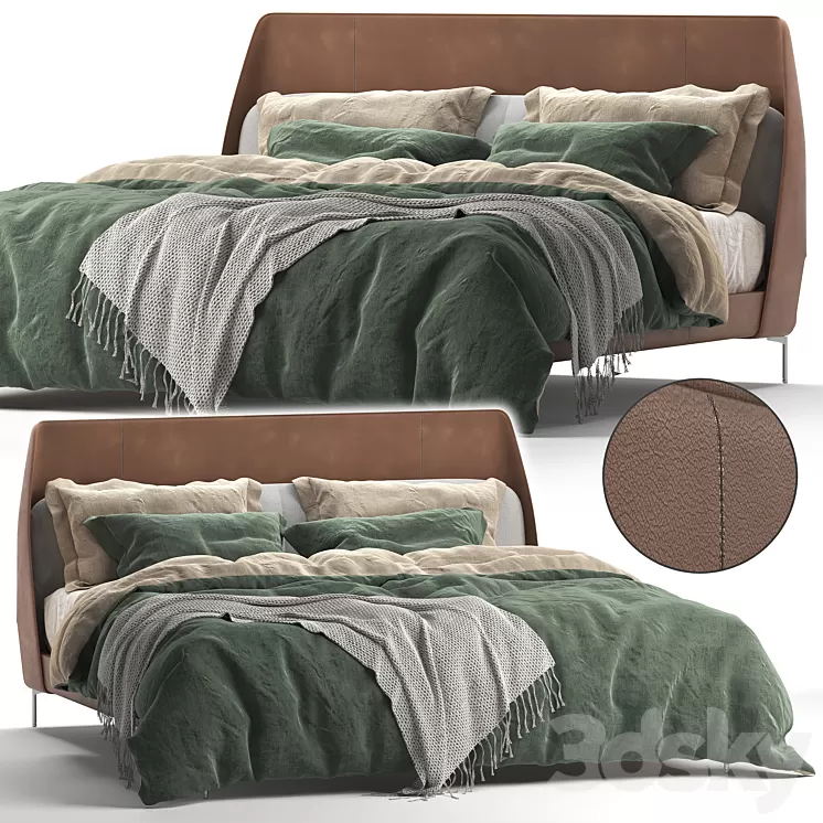 Poltrona Frau COUPÉ Bed 3D Model