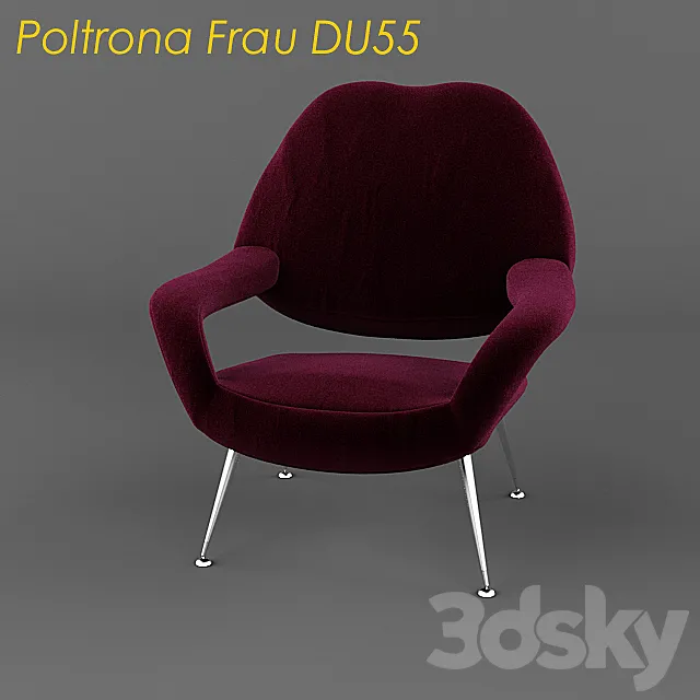 Poltrona frau DU55 3D Model