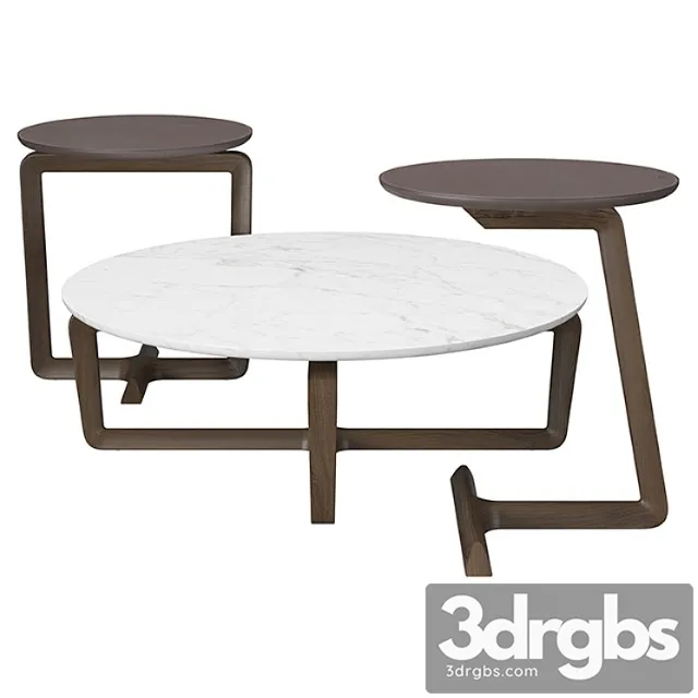 Poltrona frau – fidelio small round tables 2 3D Model Download Poltrona frau – fidelio small round tables 2 3D Model Download