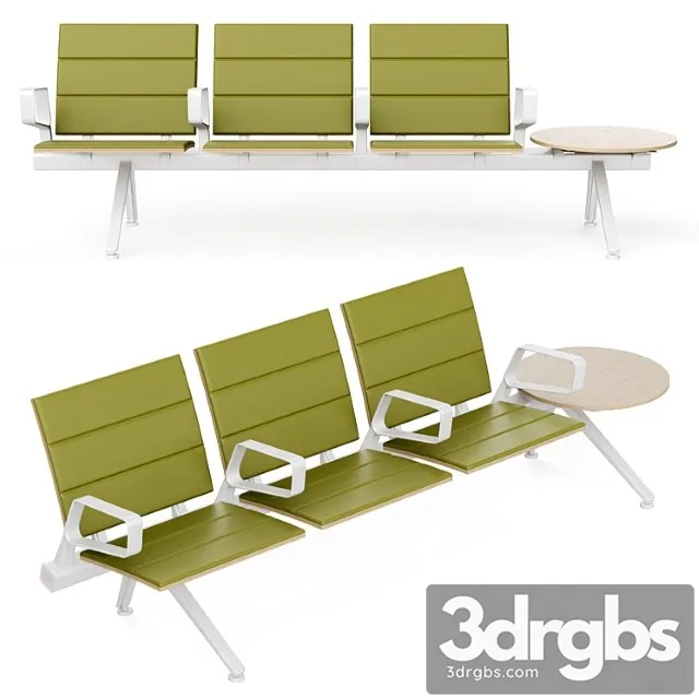 Poltrona frau flair airport seating system green Poltrona frau flair airport seating system green
