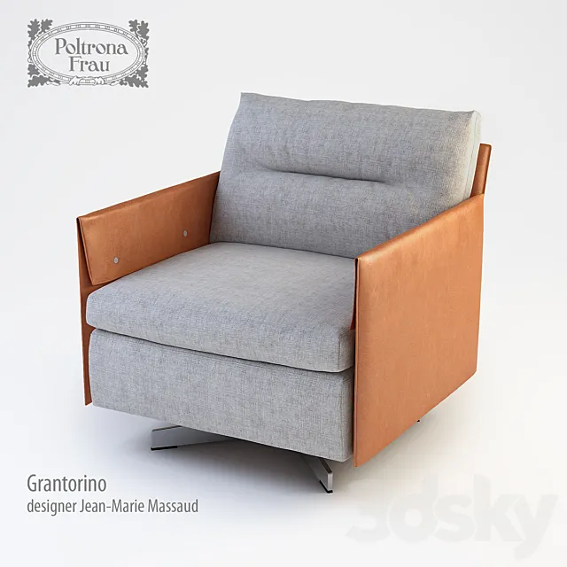 poltrona frau grantorino 3D Model poltrona frau grantorino 3D Model