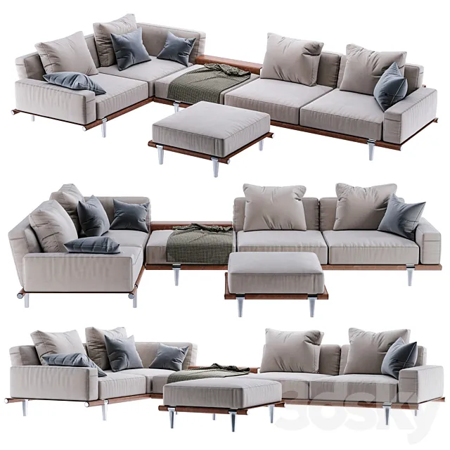 Poltrona frau let it be 3D Model Poltrona frau let it be 3D Model