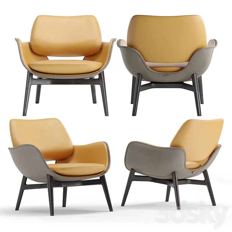 Poltrona Frau Martha armchair 3D Model