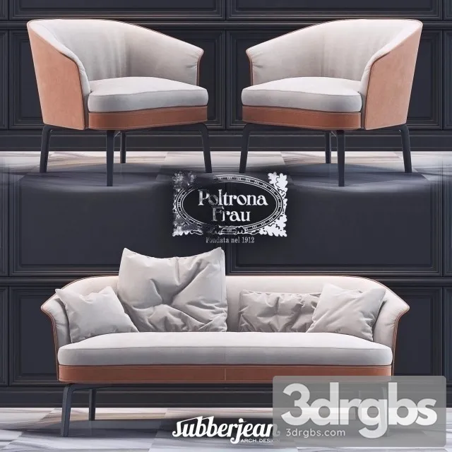Poltrona Frau Nivola Set 3D Model Download Poltrona Frau Nivola Set 3D Model Download