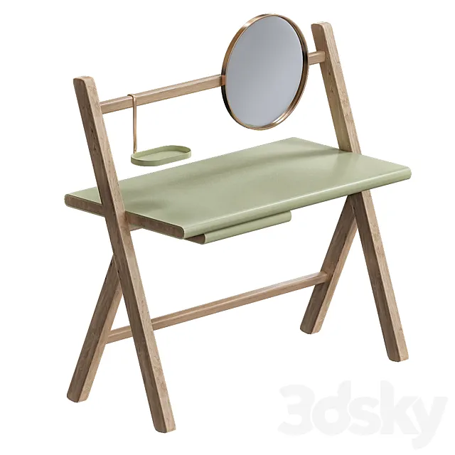 Poltrona Frau REN Dressing table 3DModel Poltrona Frau REN Dressing table 3DModel