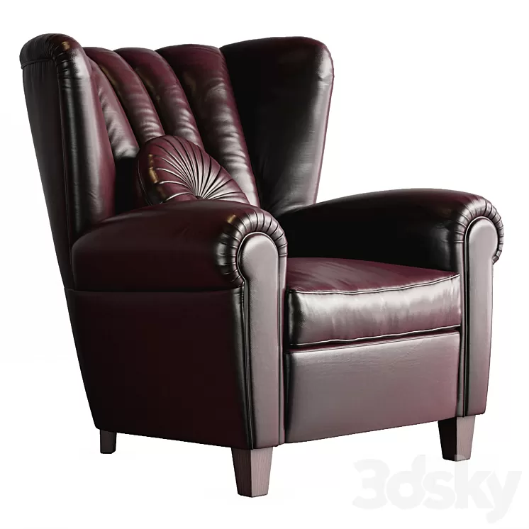 Poltrona Frau Savina Armchair 3D Model