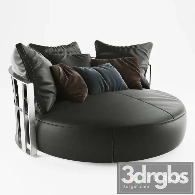 Poltrona Frau Scarlet Armchair 3D Model Download