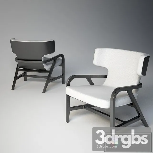 Poltrona Fulgens Armchair 3D Model Download