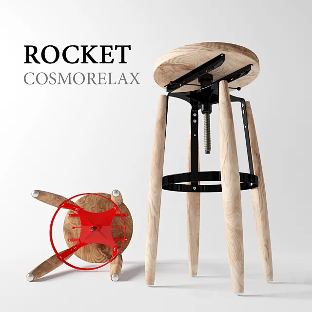 Polubarny chair Rocket 3DModel