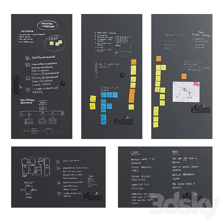 PolyVision – BlackBoard Sans Serif Flow 3D Model PolyVision – BlackBoard Sans Serif Flow 3D Model