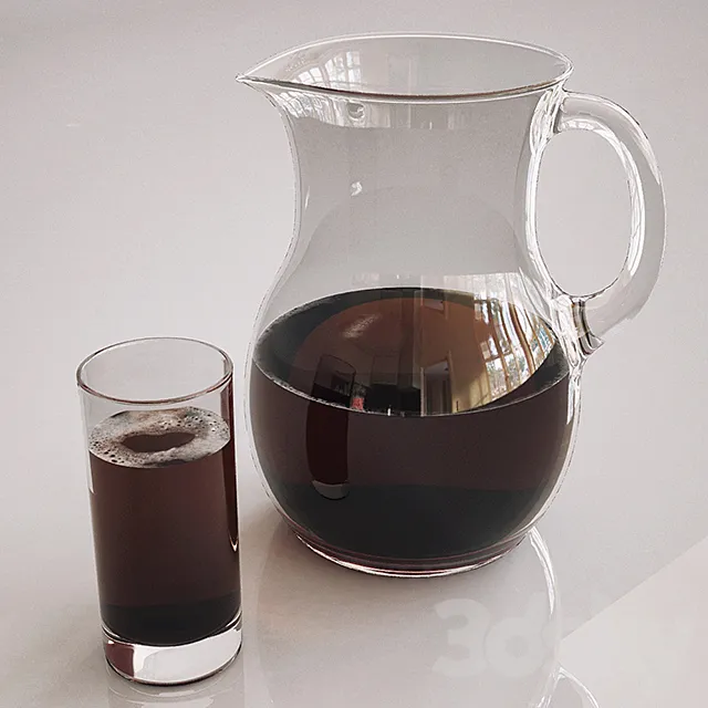 pomegranate juice 3D Model pomegranate juice 3D Model