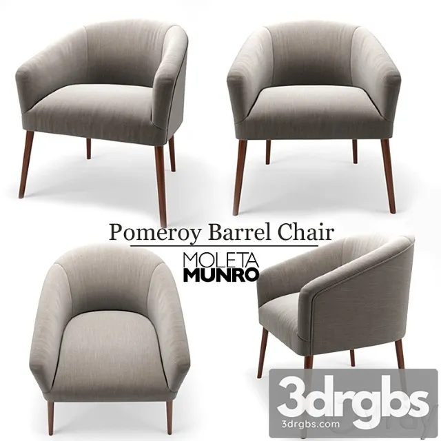 Pomeroy barrel chair 3D Model Download