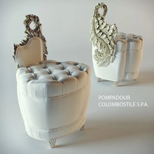 POMPADOUR COLOMBOSTILE SPA 3D Model POMPADOUR COLOMBOSTILE SPA 3D Model