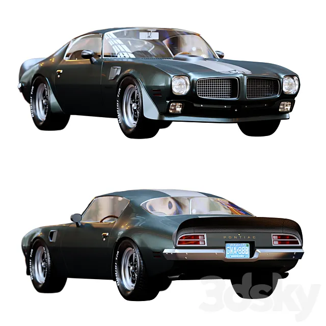 Pontiac Firebird Trans Am 1970 3D Model