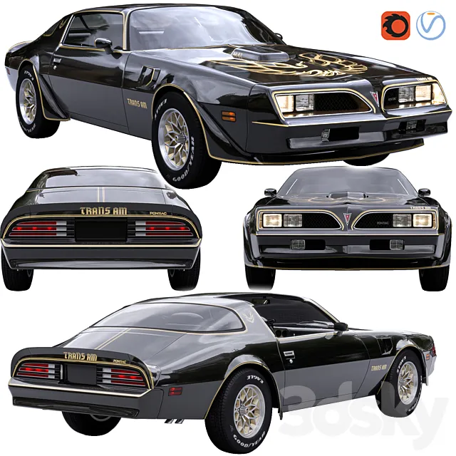 Pontiac Firebird Trans Am 1977 3DModel