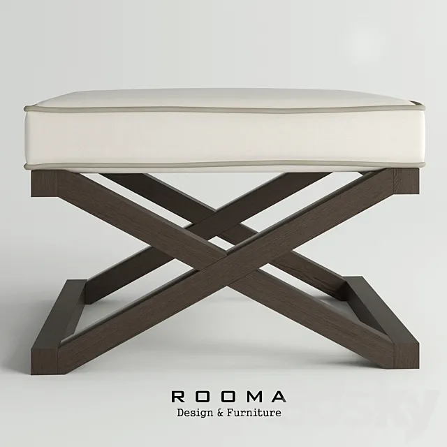Poof Cross Rooma Design 3D Model Poof Cross Rooma Design 3D Model