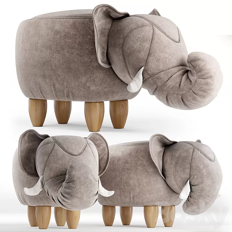 Poof elephant 3D Model