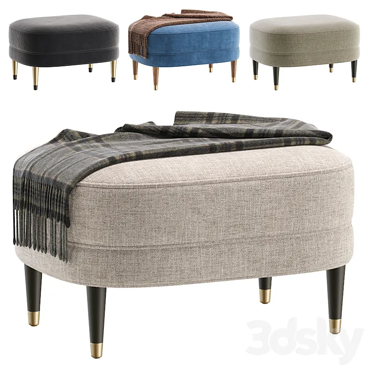 Poof HARM by Cazarina Interiors\/Пуф ХАРМ 3D Model Free Download