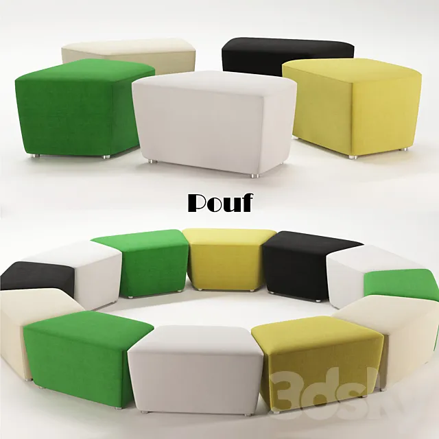 Poof Pouf 3D Model Poof Pouf 3D Model