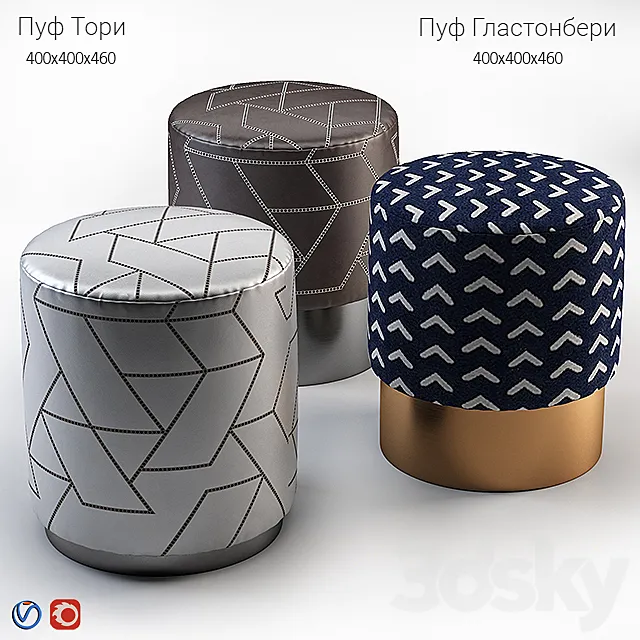 Poof Tori + Glastonbury 3DModel Poof Tori + Glastonbury 3DModel