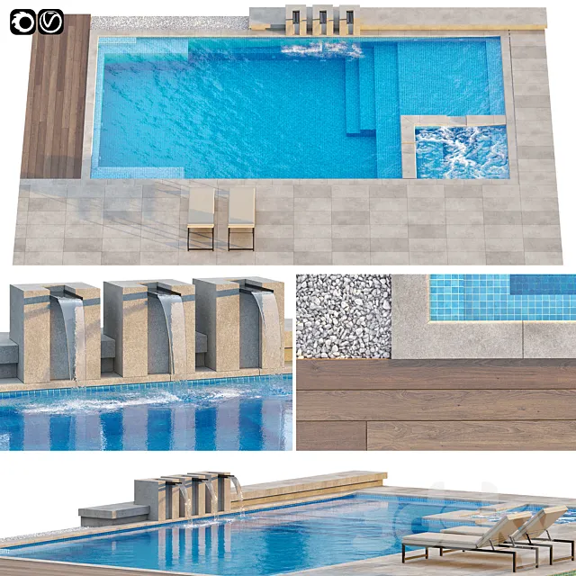 Pool 01 3D Model