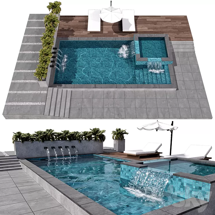 POOL NO83 3D Model POOL NO83 3D Model