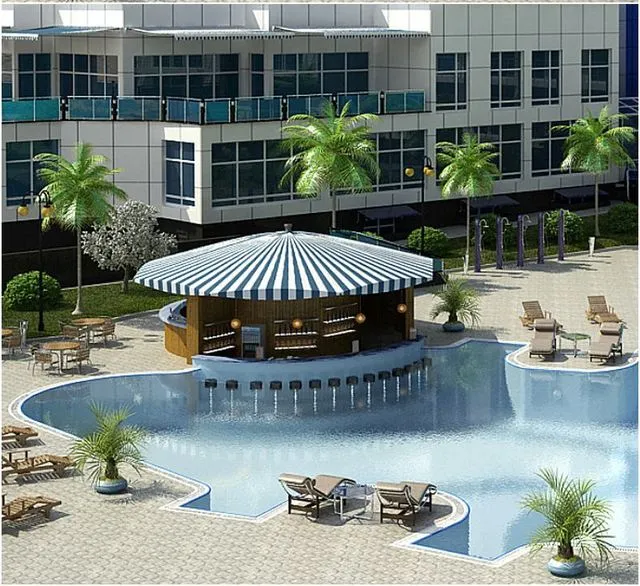 Pool pool stone liquid 3D Model Pool pool stone liquid 3D Model