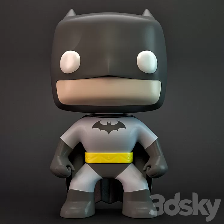 Pop Batman 3D Model Pop Batman 3D Model
