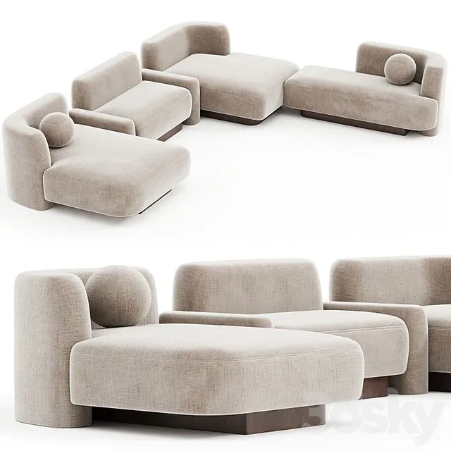 POP SOFA Delcourt Collection N3 3D Model POP SOFA Delcourt Collection N3 3D Model