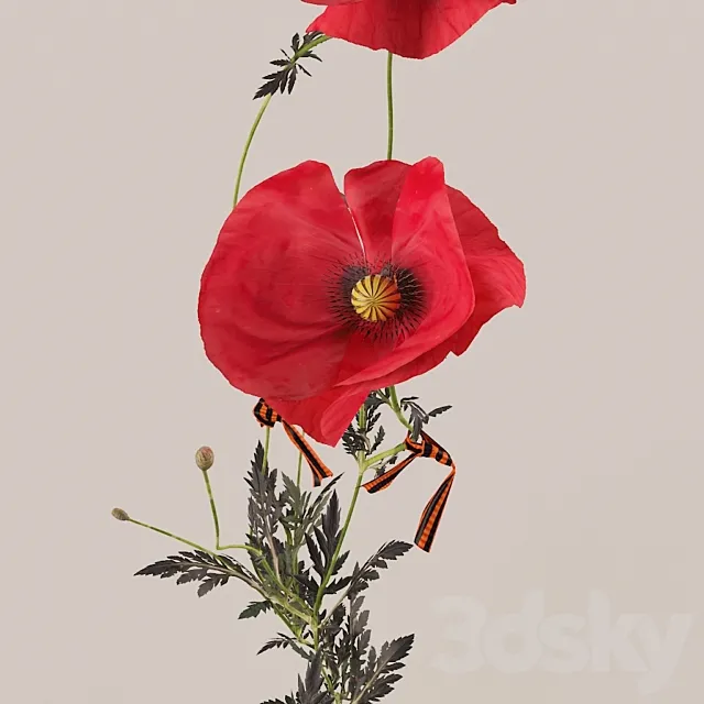 Poppies (Poppies) 3DModel Poppies (Poppies) 3DModel