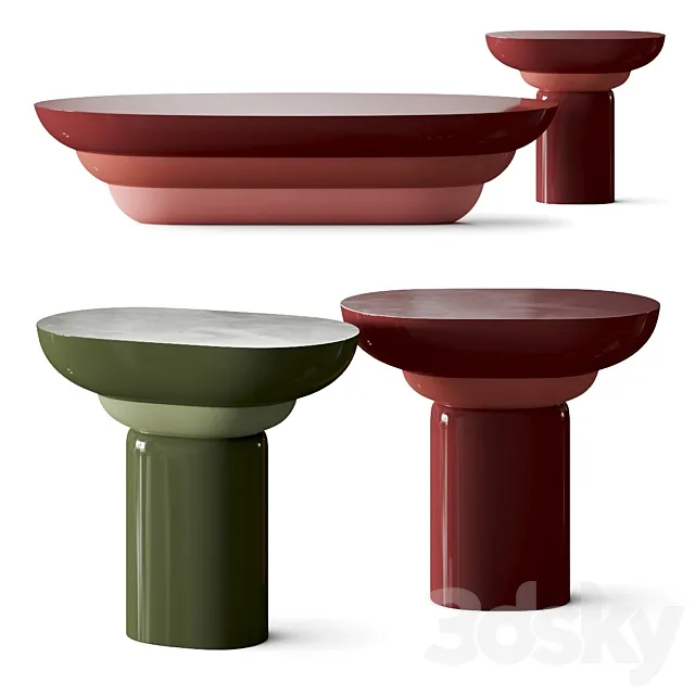 Popus Editions Babka Coffee Tables 3DModel